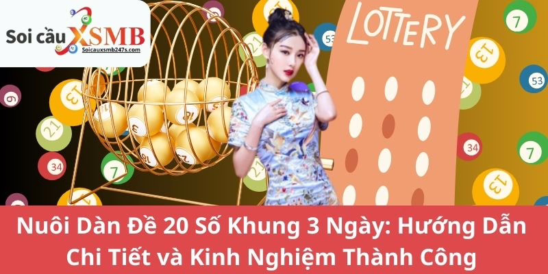 Nuôi Dàn Đề 20 Số Khung 3 Ngày: Hướng Dẫn Chi Tiết và Kinh Nghiệm Thành Công